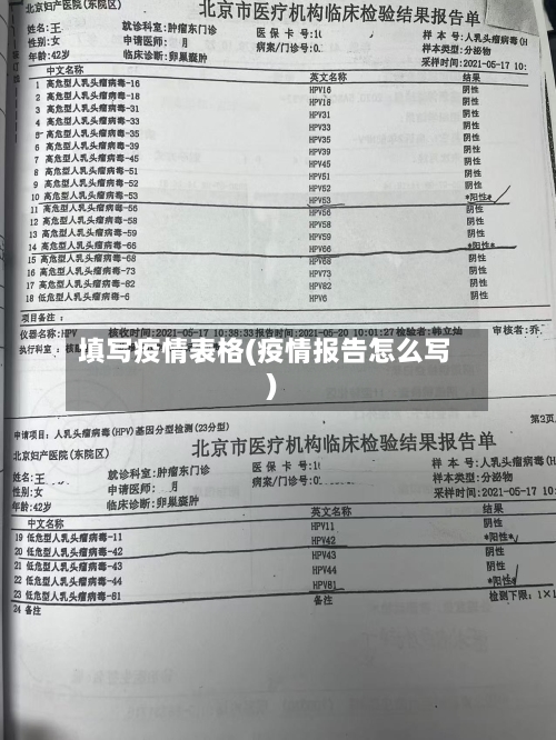 填写疫情表格(疫情报告怎么写)-第3张图片